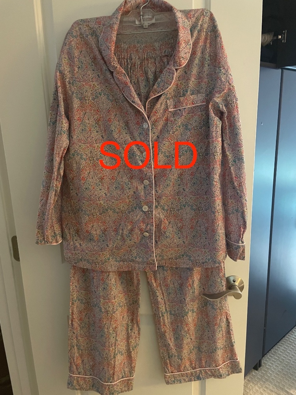 SOLD! Liberty of London cotton pajamas, size M